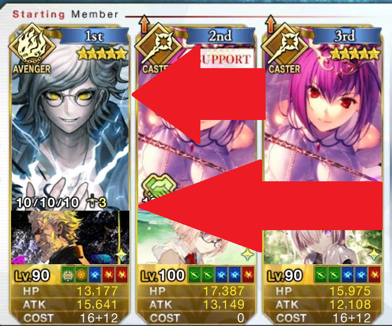 Finger has to stretch twice as far for one buffer in a DPS left / right formation
