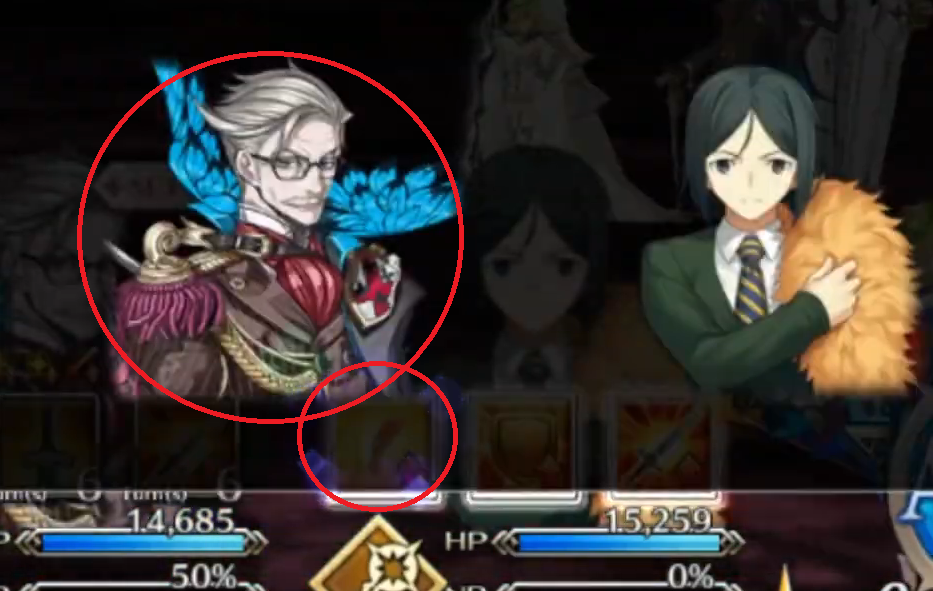 The finger barely has to move any distance to apply Waver's first skill to Moriarty. Image source: Hong